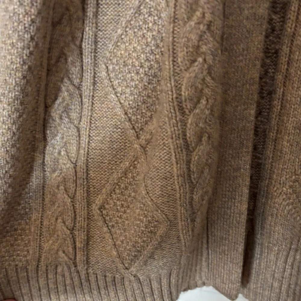 Market & Spruce Cable Knit Cardigan in Tan - Picture 5 of 6